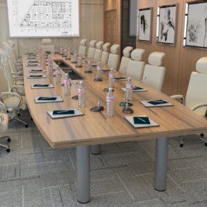 Prestiżowy stół konferencyjny 625x170cm Flamenco 28 na 28 osób Grubość blatu 72mm