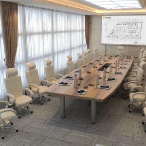 Prestiżowy stół konferencyjny 500x170cm Flamenco 20 na 20 osóby Grubość blatu 72mm