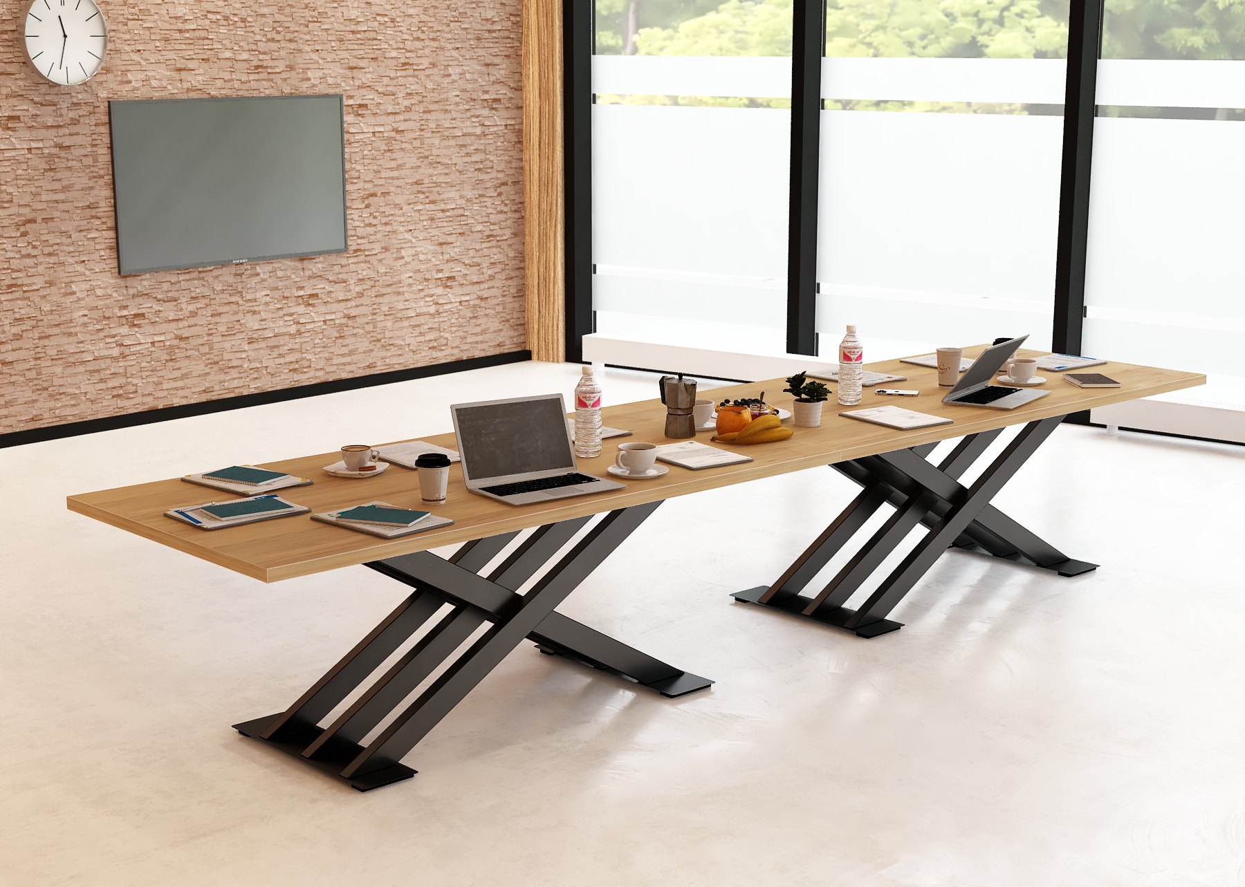 Stoły konferencyjny 400x100cm Magnolia 14 na 14 osób