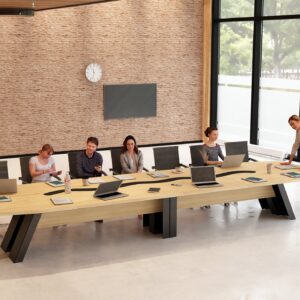 Stół konferencyjny do biura 500x125cm ZEN 20 na 20 osob