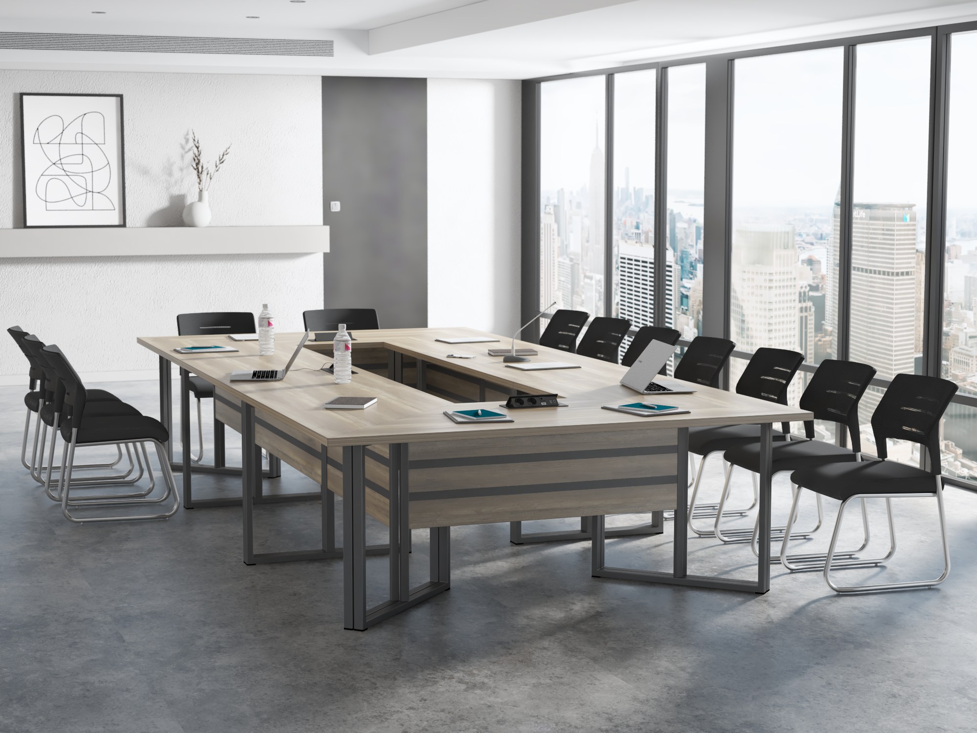 Stół konferencyjny prostokątny Twist H18