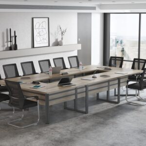 Stół konferencyjny prostokątny Twist H18 414x200cm na 18 osób