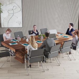 Stół konferencyjny CAMELIA z litego drewna 10 na 10 osób 250x120cm