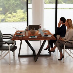 Stół konferencyjny Akacja 6 na 6 osób 150x110cm