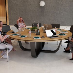 Okrągły Stół konferencyjny WISTERIA 12 na 12 osób 230x230cm