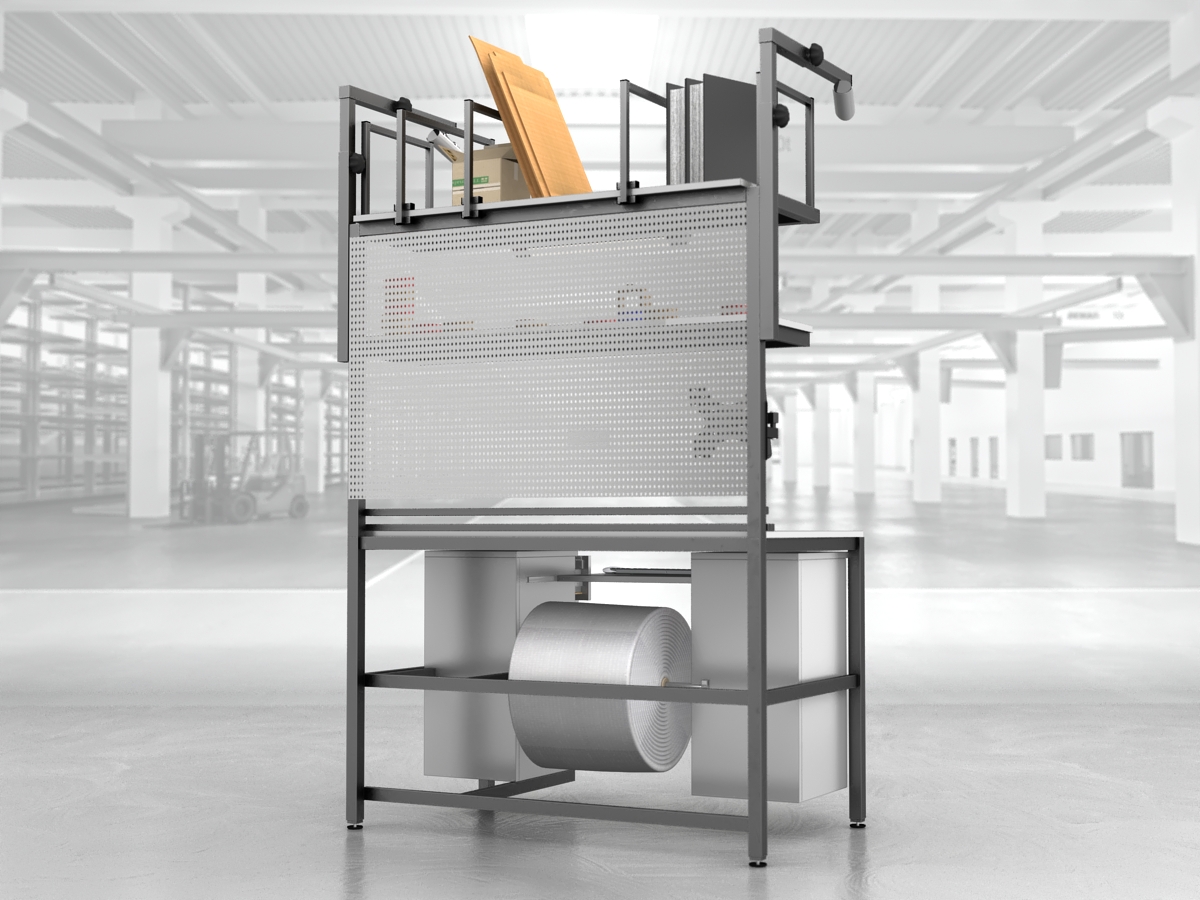 stół do pakowania paczek