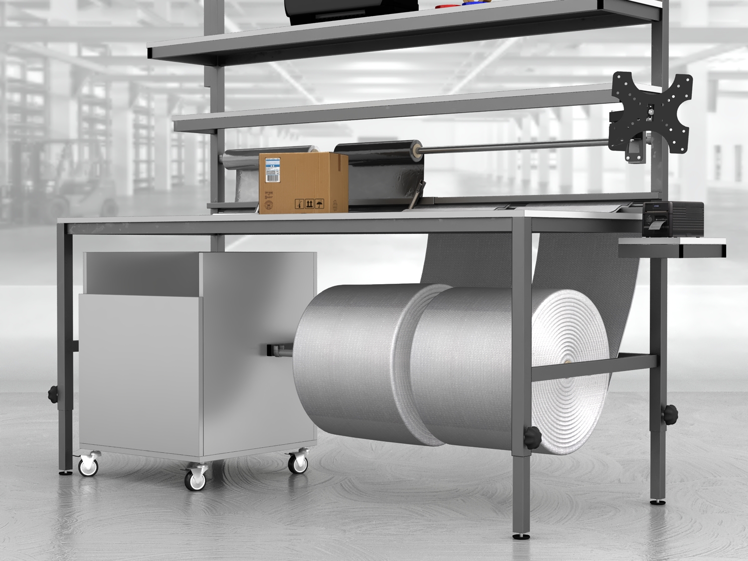 stół do pakowania paczek