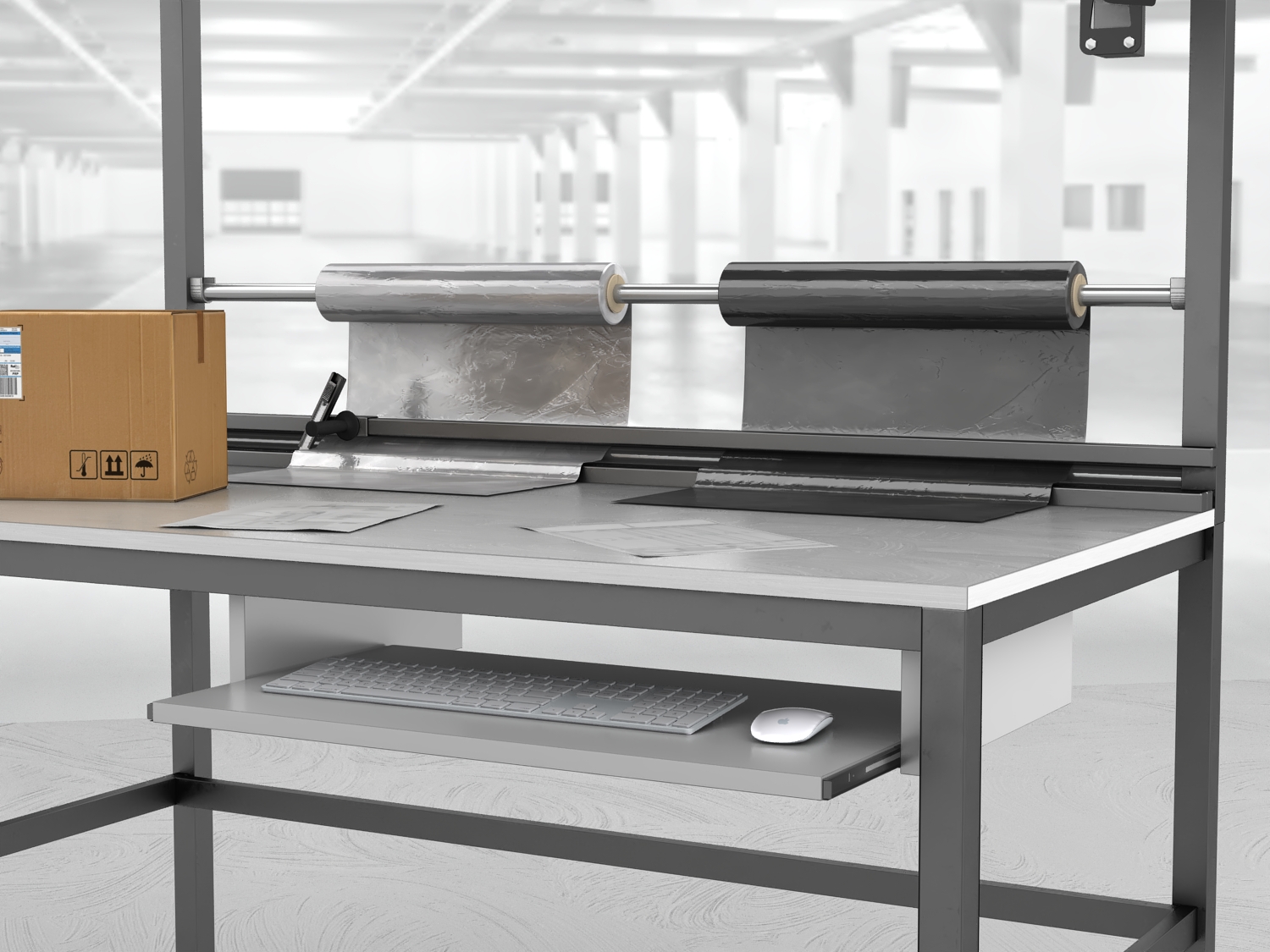 stół do pakowania paczek