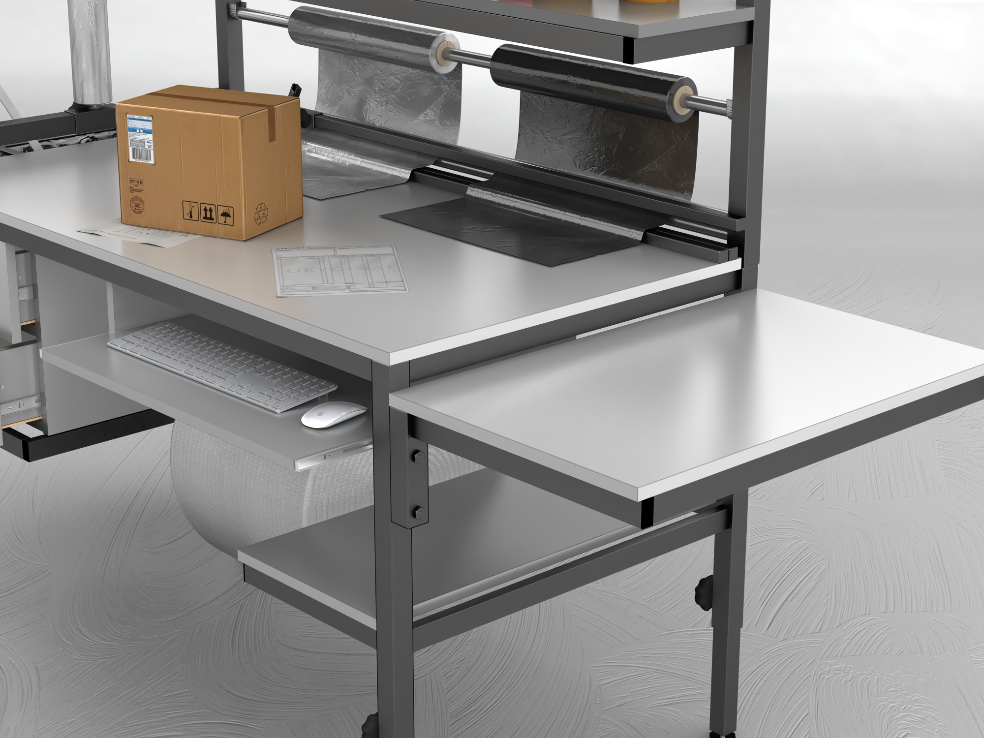 stół do pakowania paczek