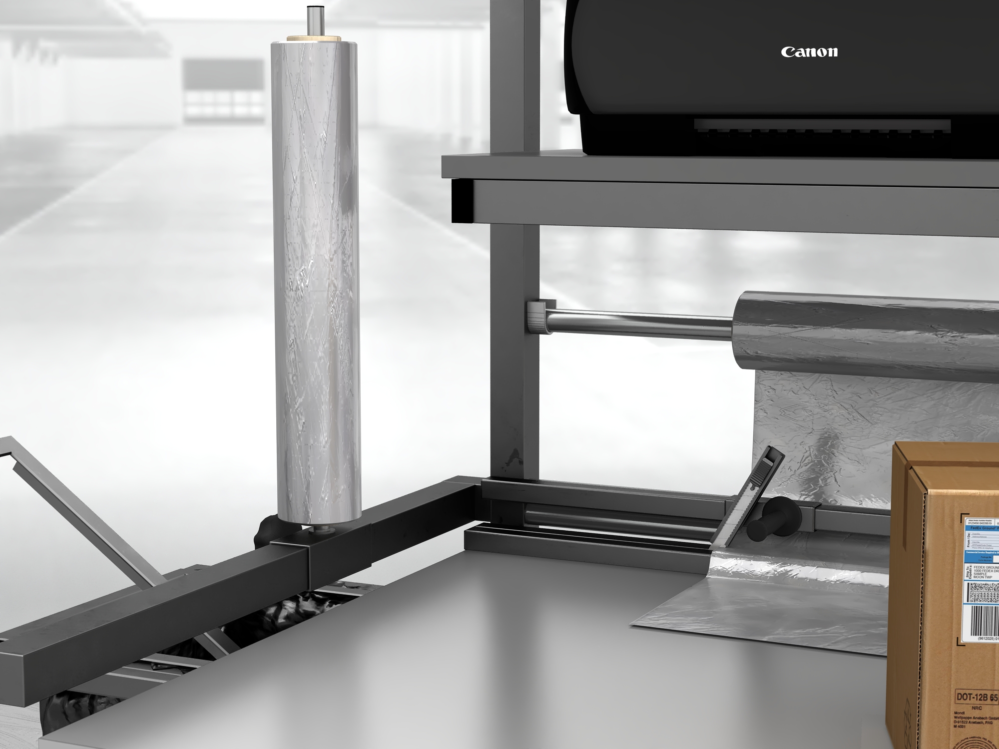 stół do pakowania paczek