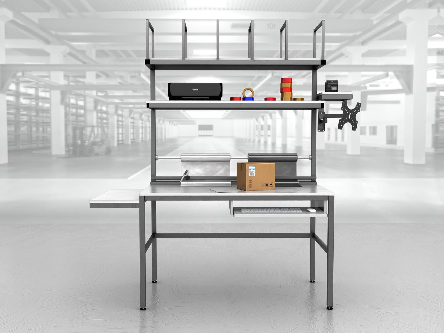 stół do pakowania paczek