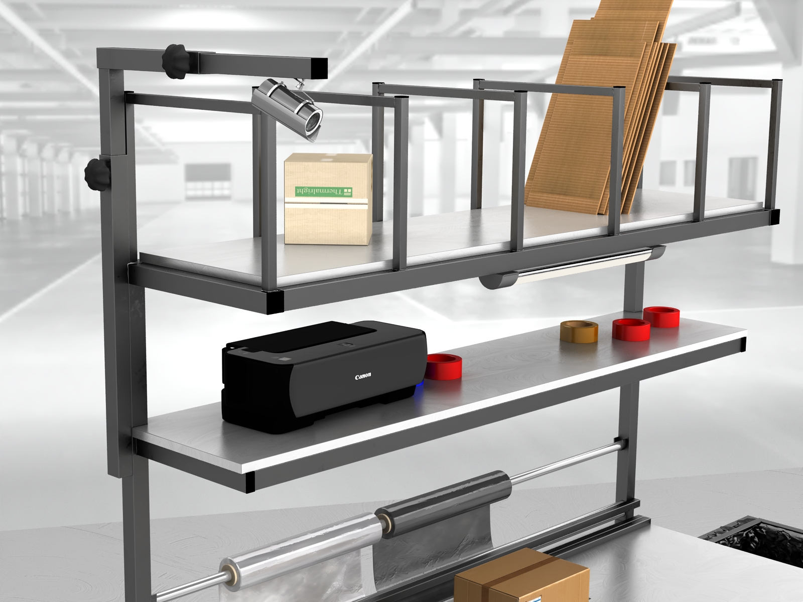 stół do pakowania paczek