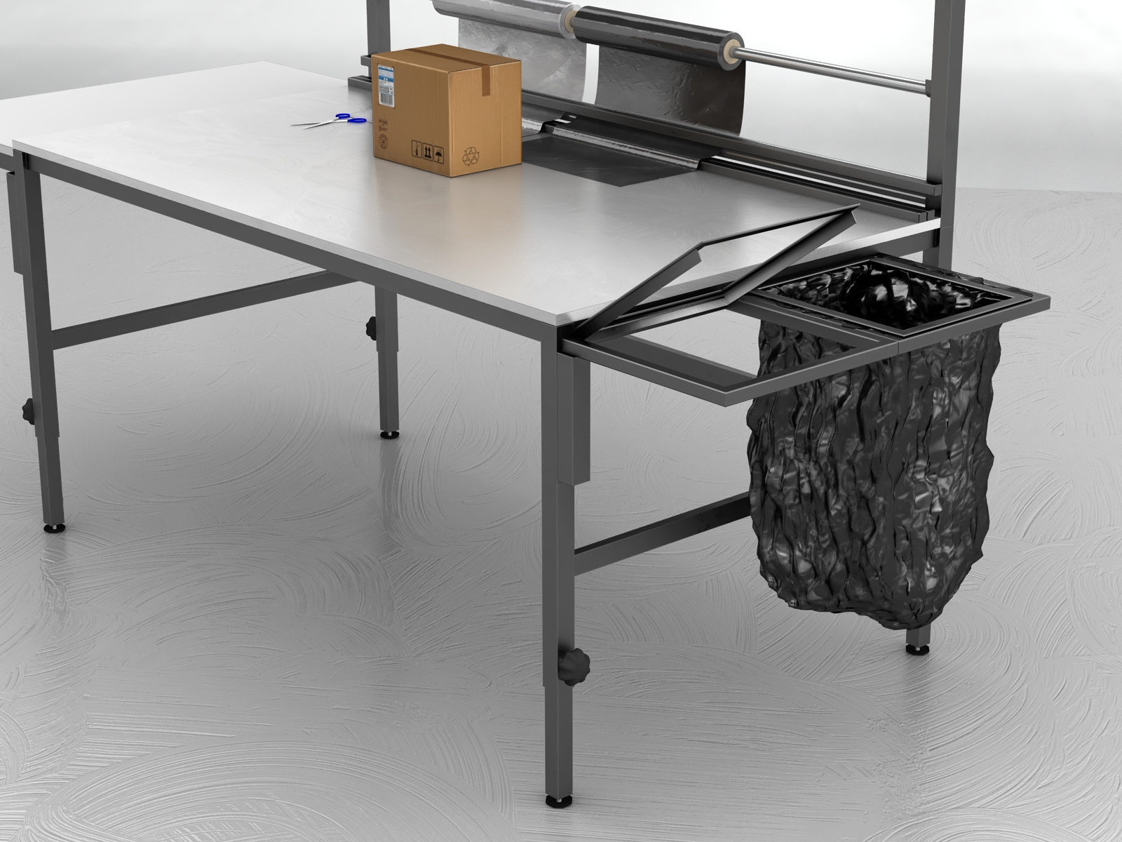 stół do pakowania paczek