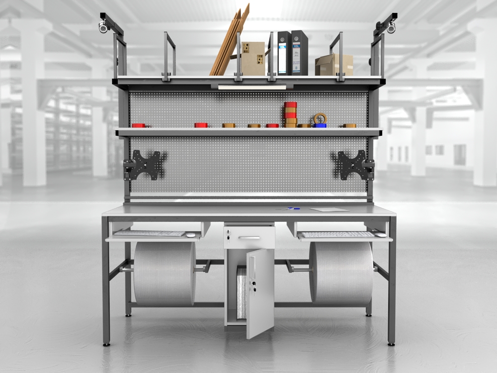 stół do pakowania paczek