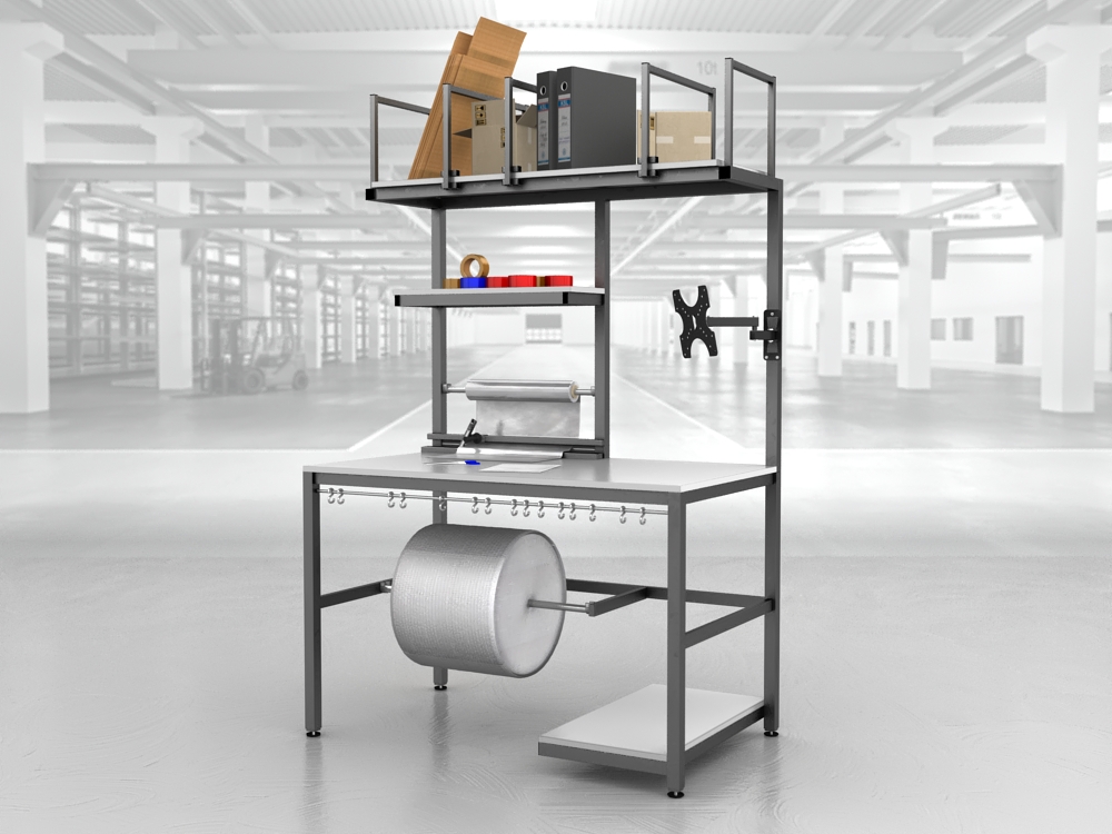 stół do pakowania paczek