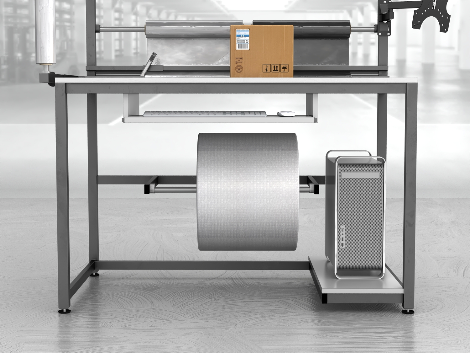 stół do pakowania paczek