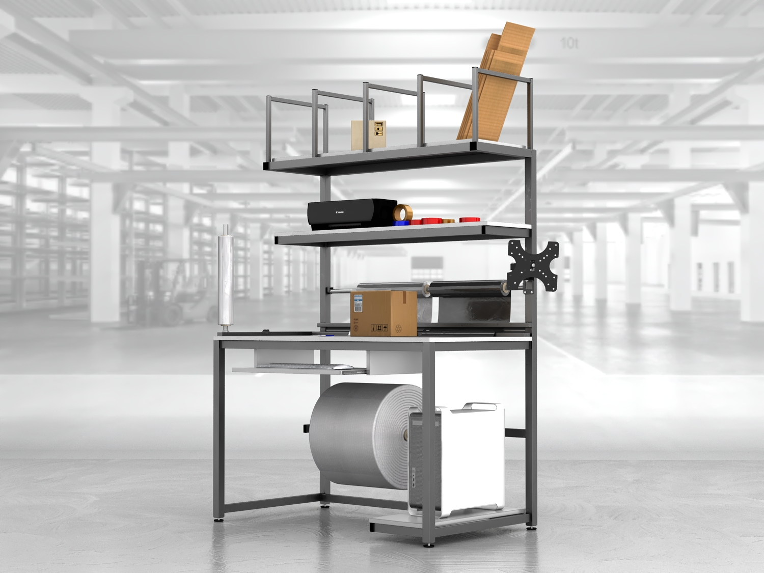 stół do pakowania paczek