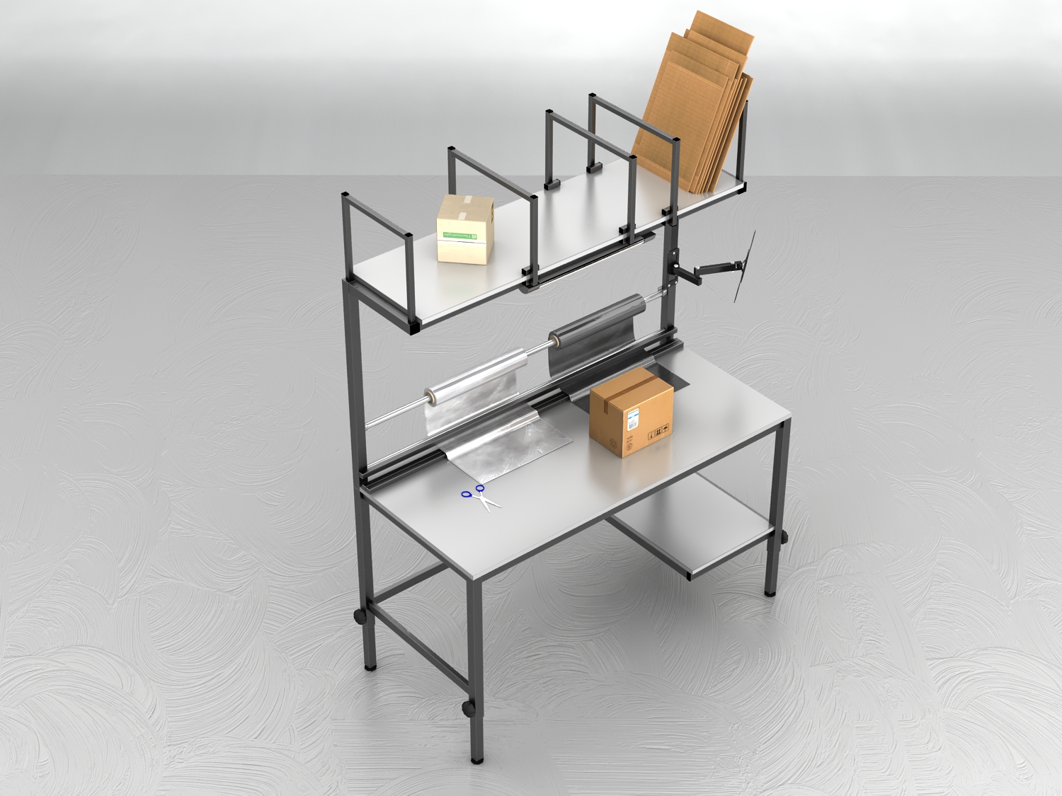 stół do pakowania paczek