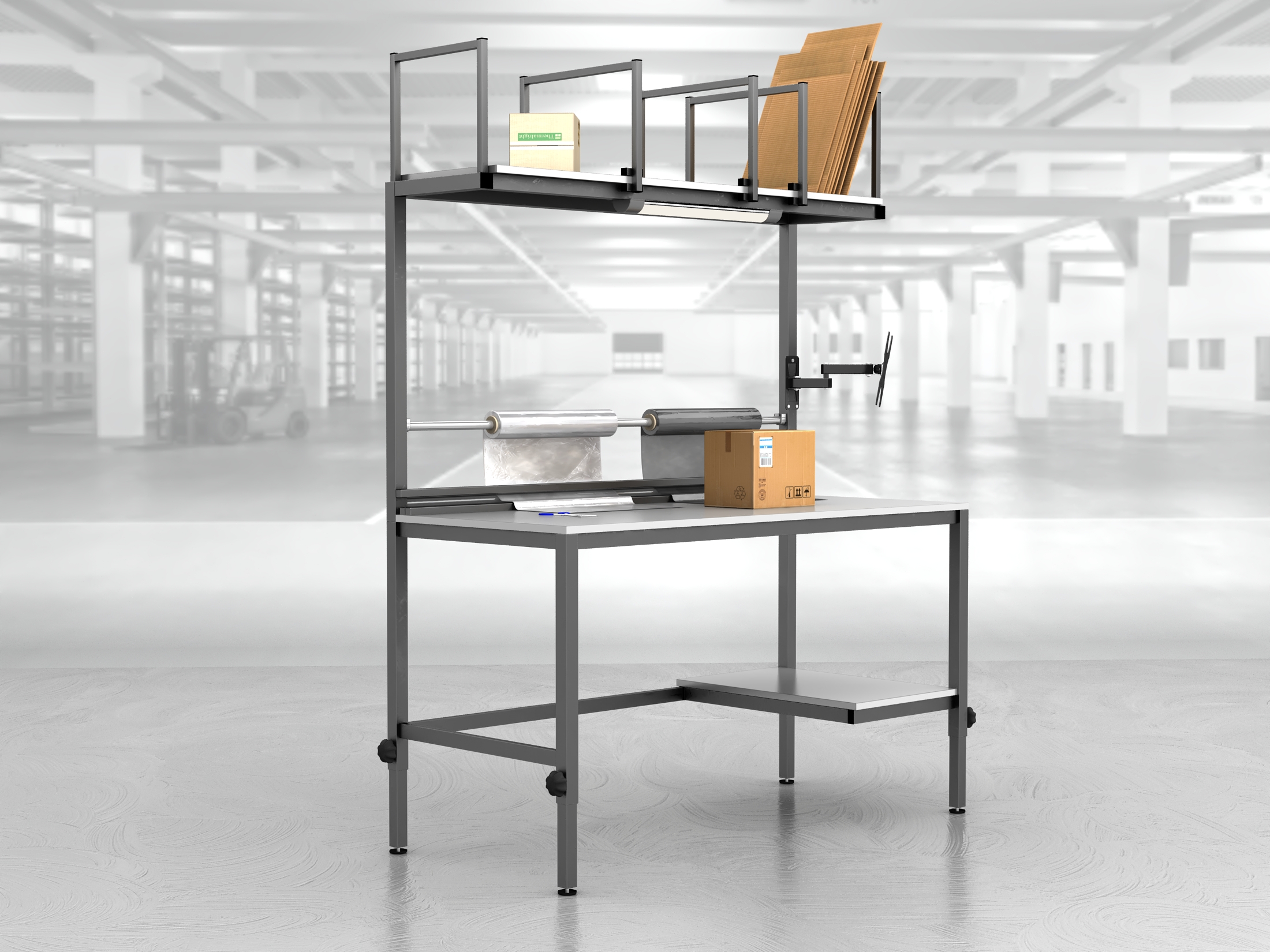 stół do pakowania paczek