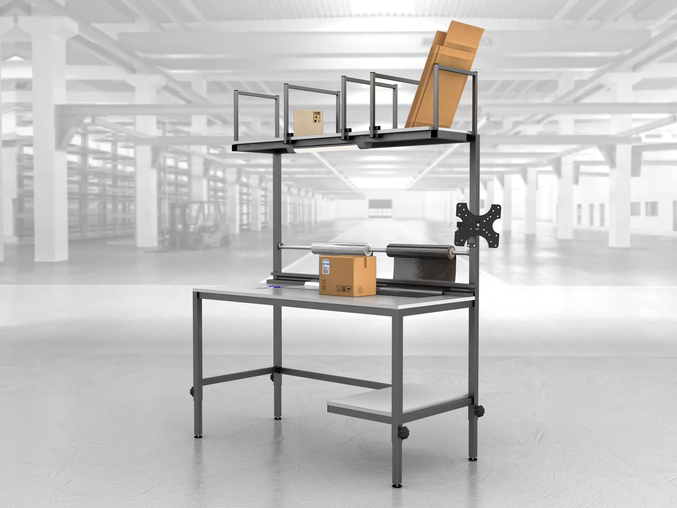 stół do pakowania paczek