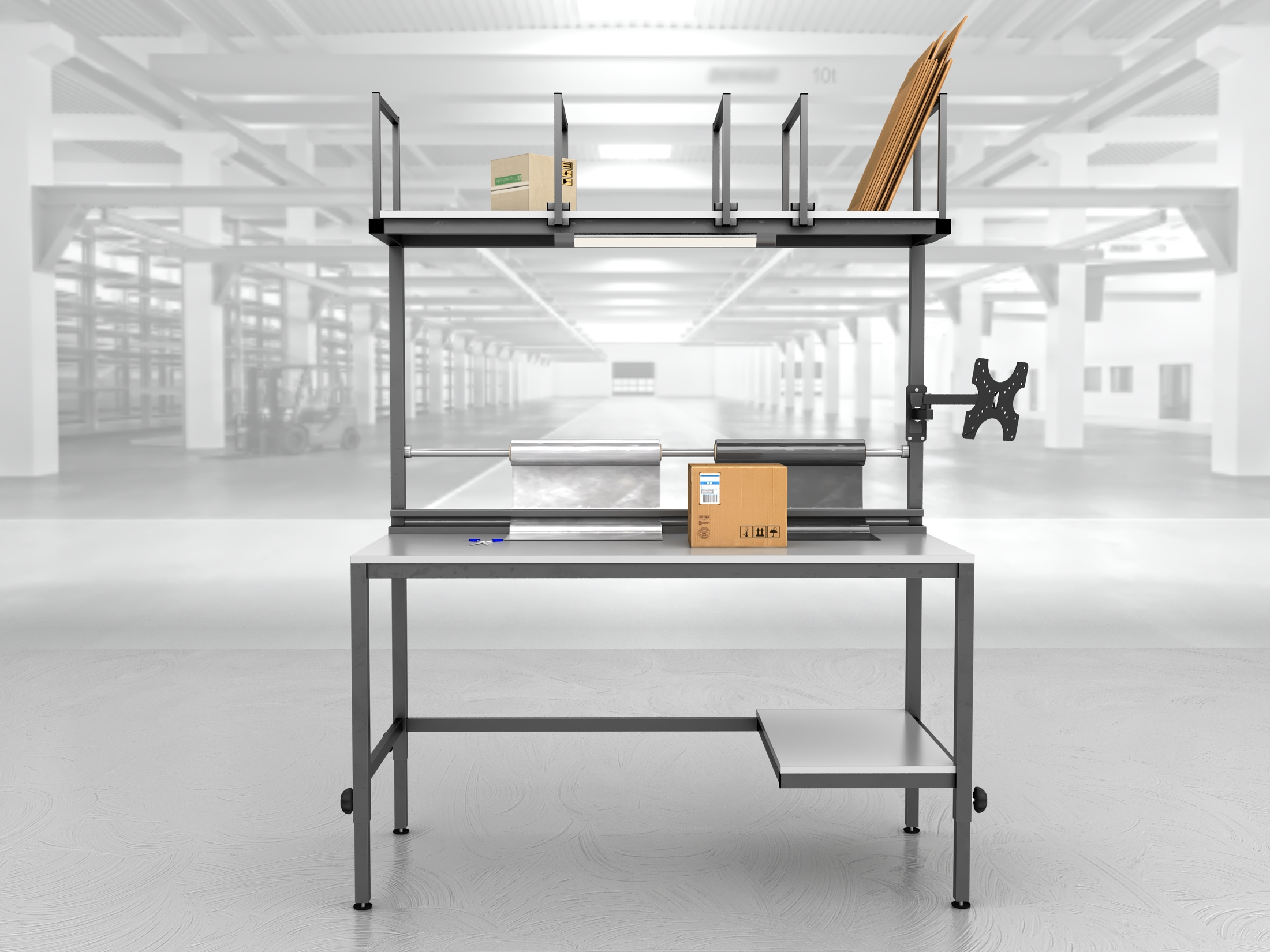 stół do pakowania paczek