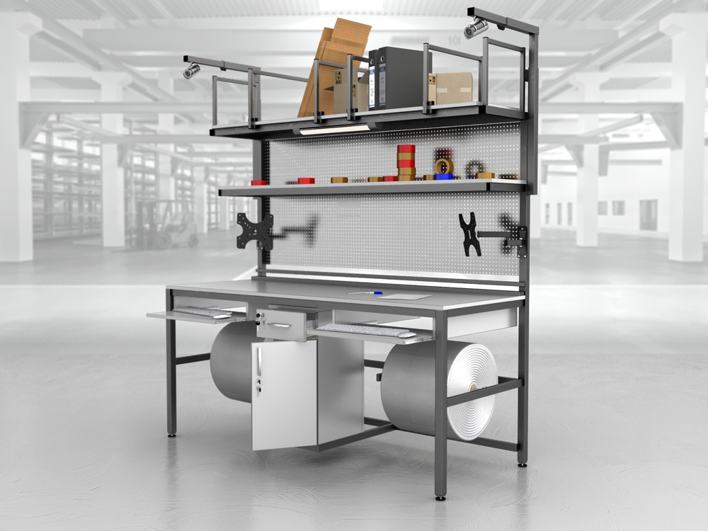 stół do pakowania paczek