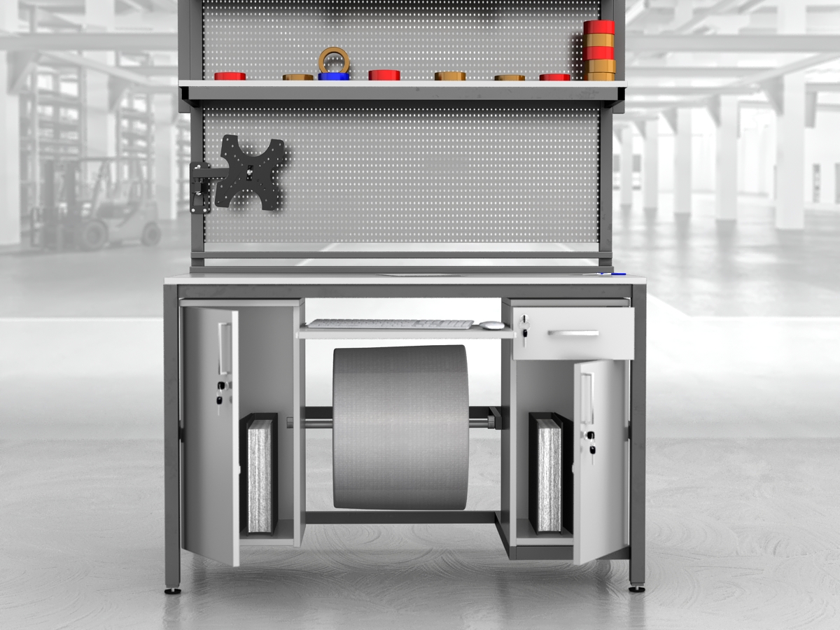 stół do pakowania paczek