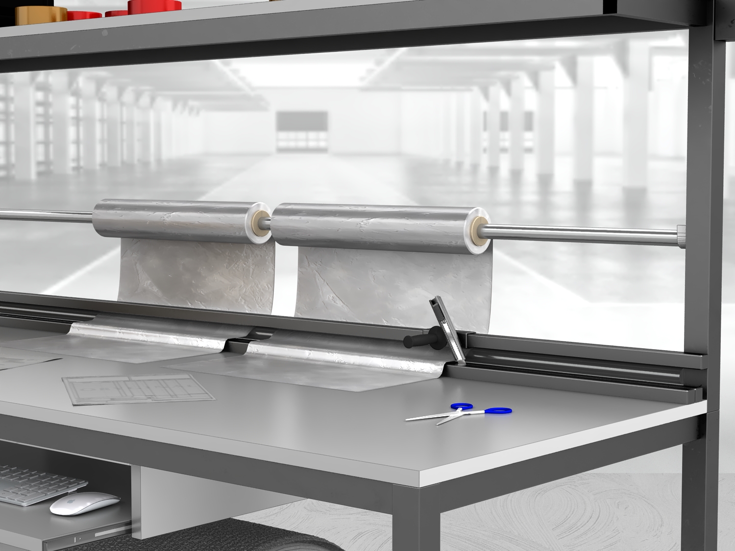 stół do pakowania paczek