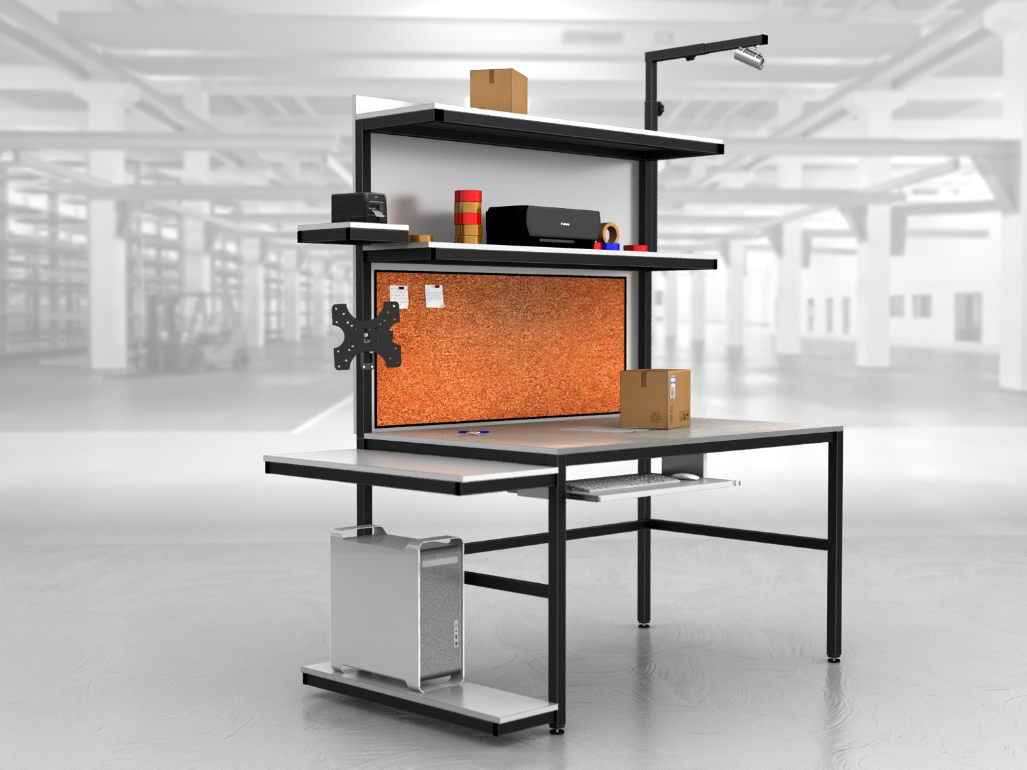 stół do pakowania paczek