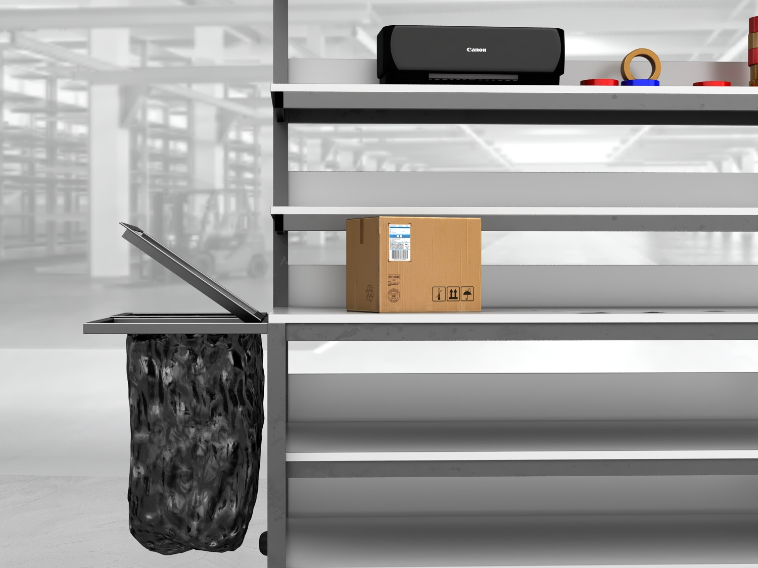 stół do pakowania paczek