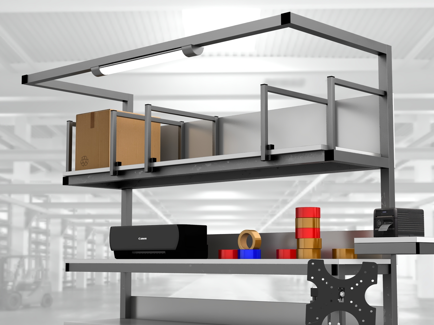 stół do pakowania paczek