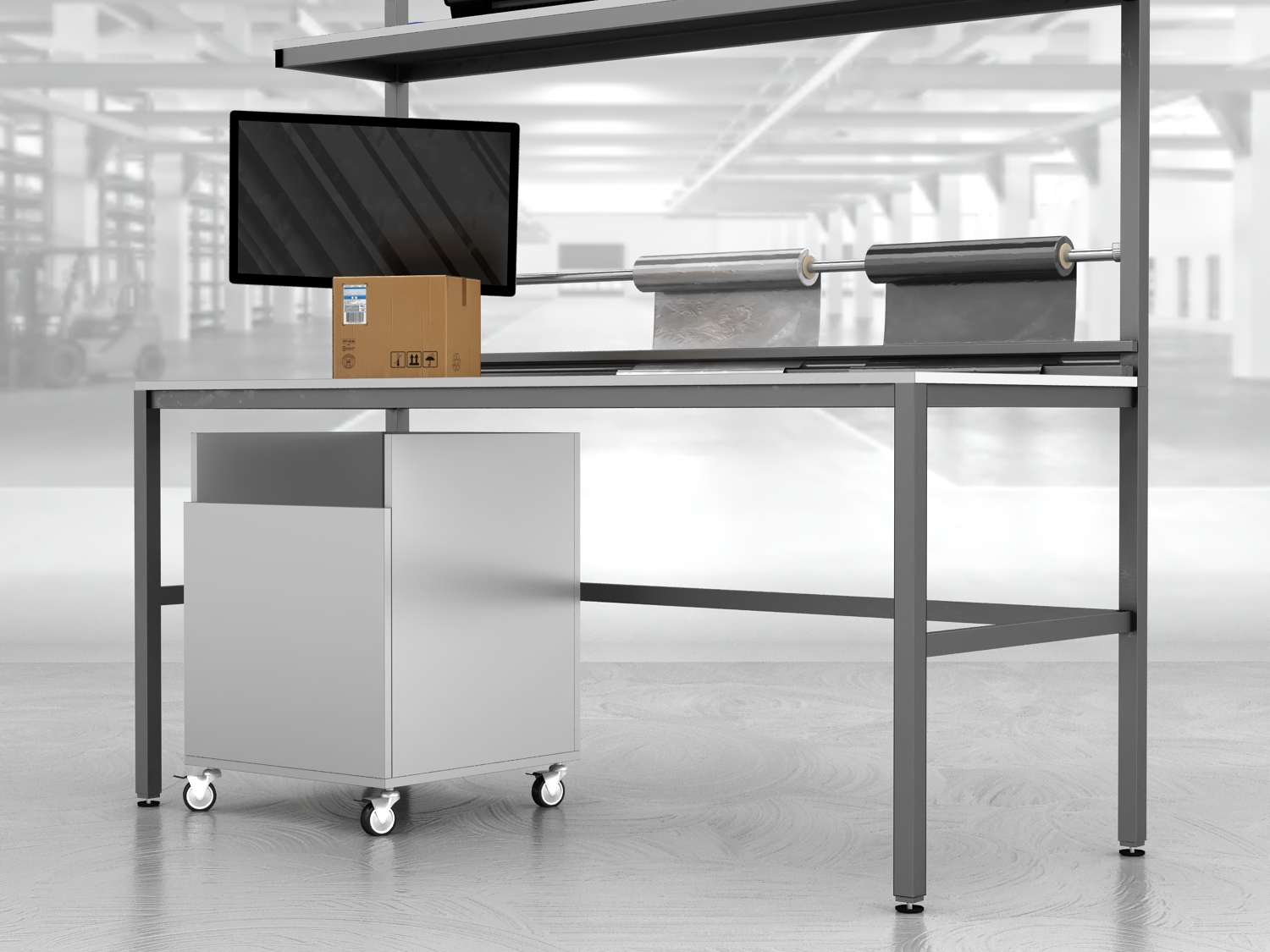 stół do pakowania paczek