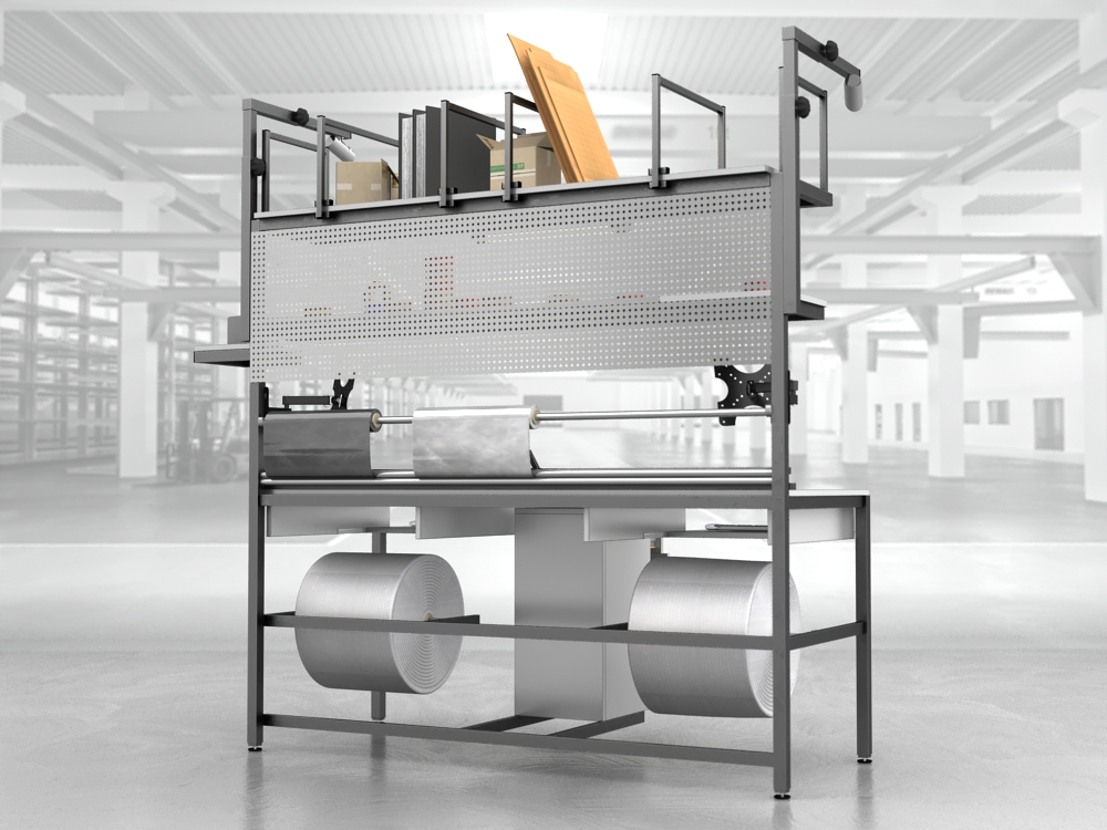 stół do pakowania paczek