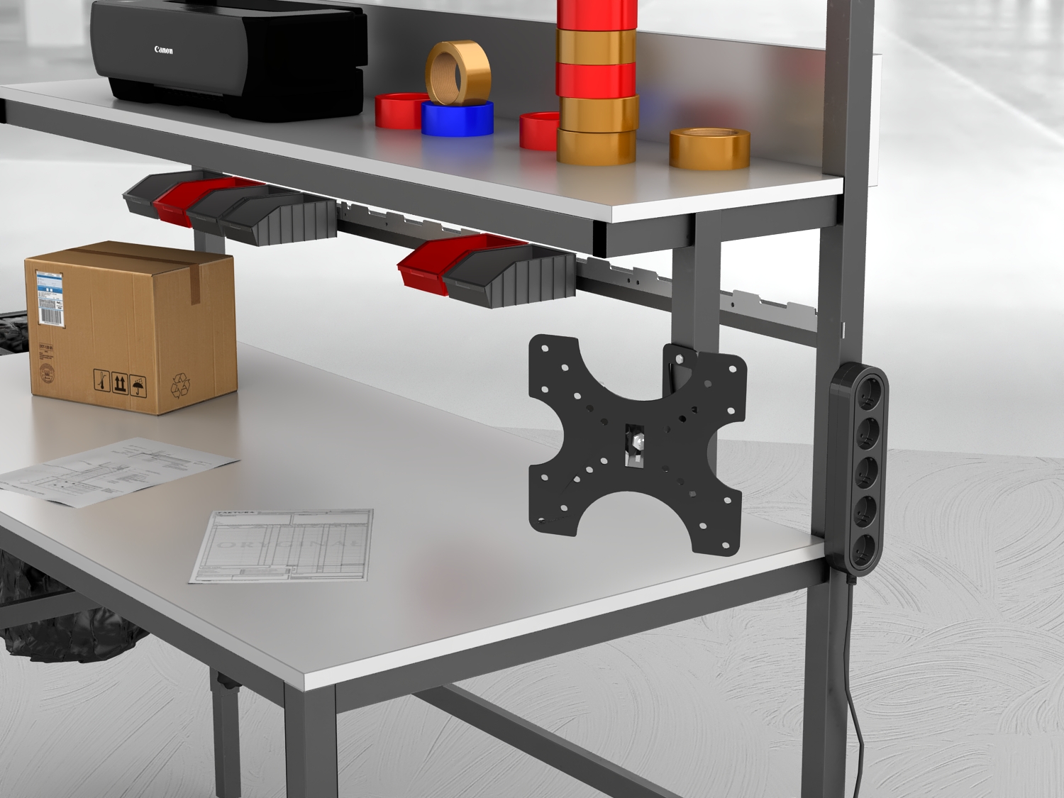 stół do pakowania paczek