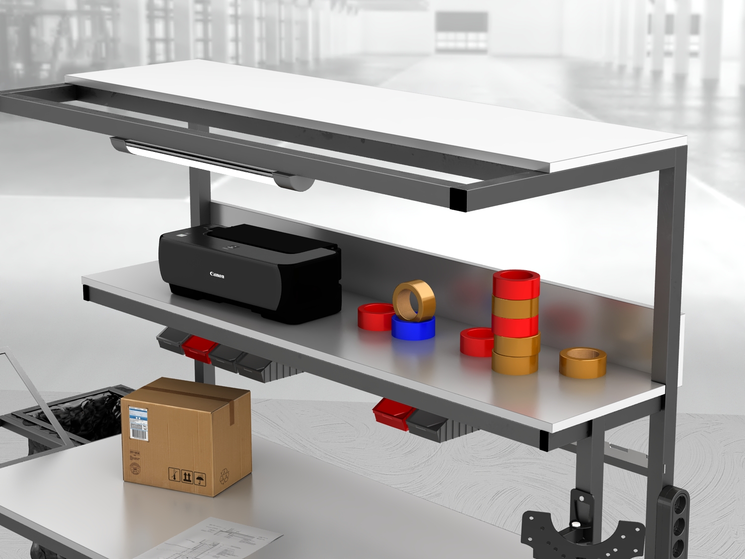 stół do pakowania paczek