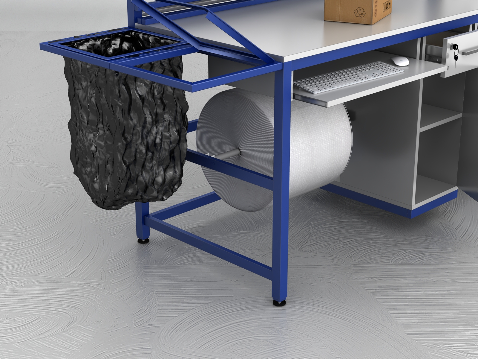 stół do pakowania paczek