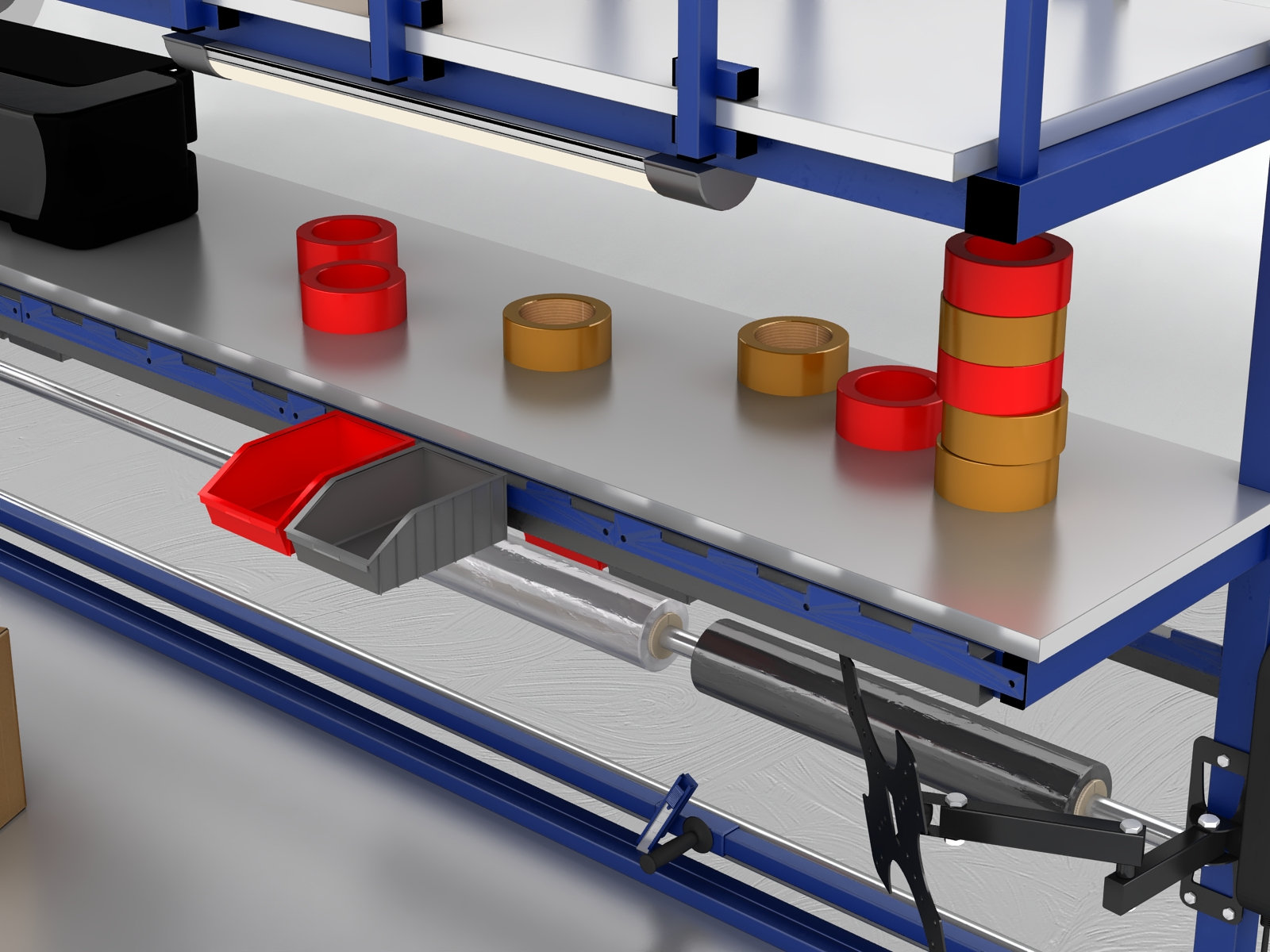 stół do pakowania paczek