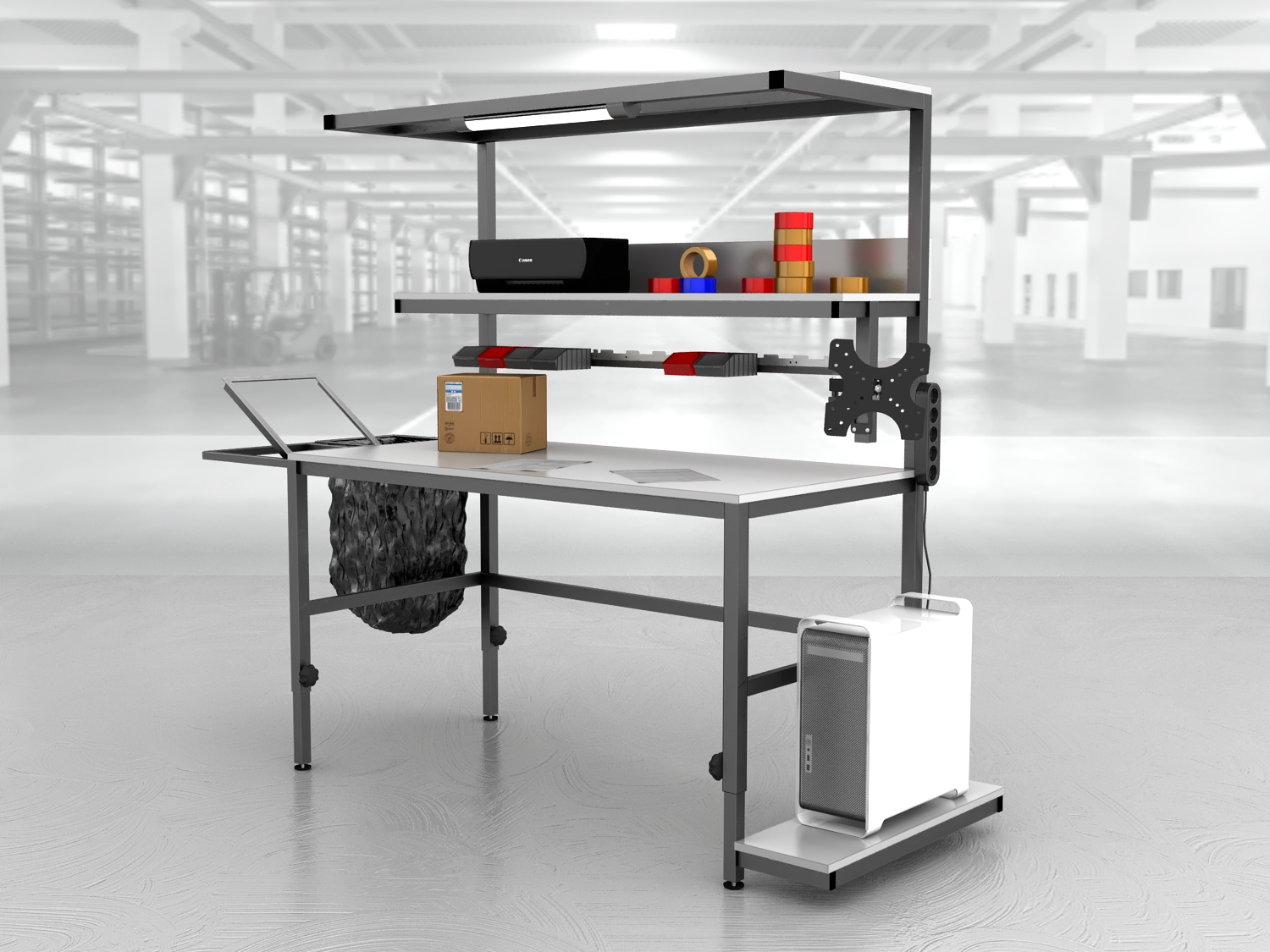 stół do pakowania paczek