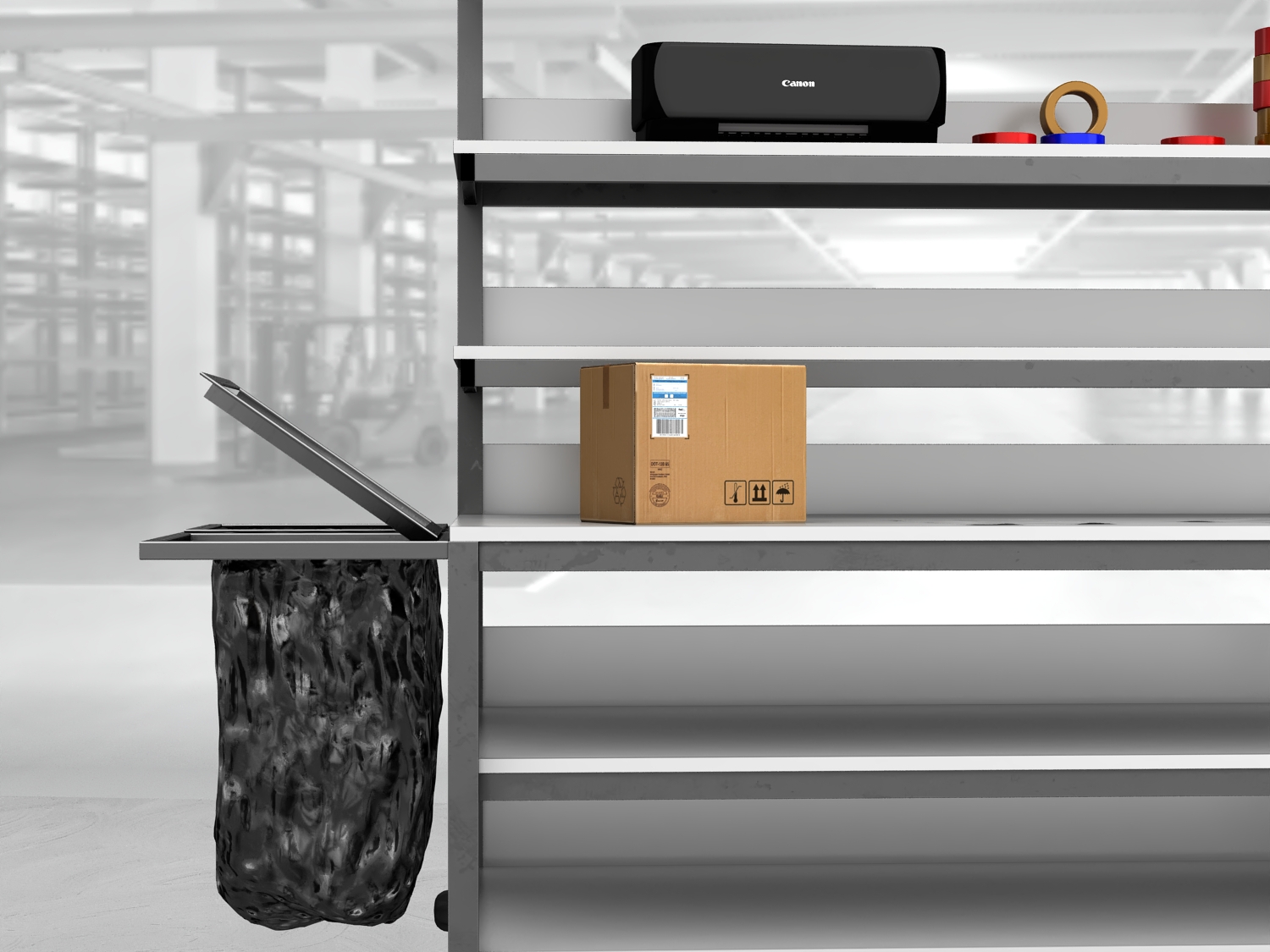 stół do pakowania paczek