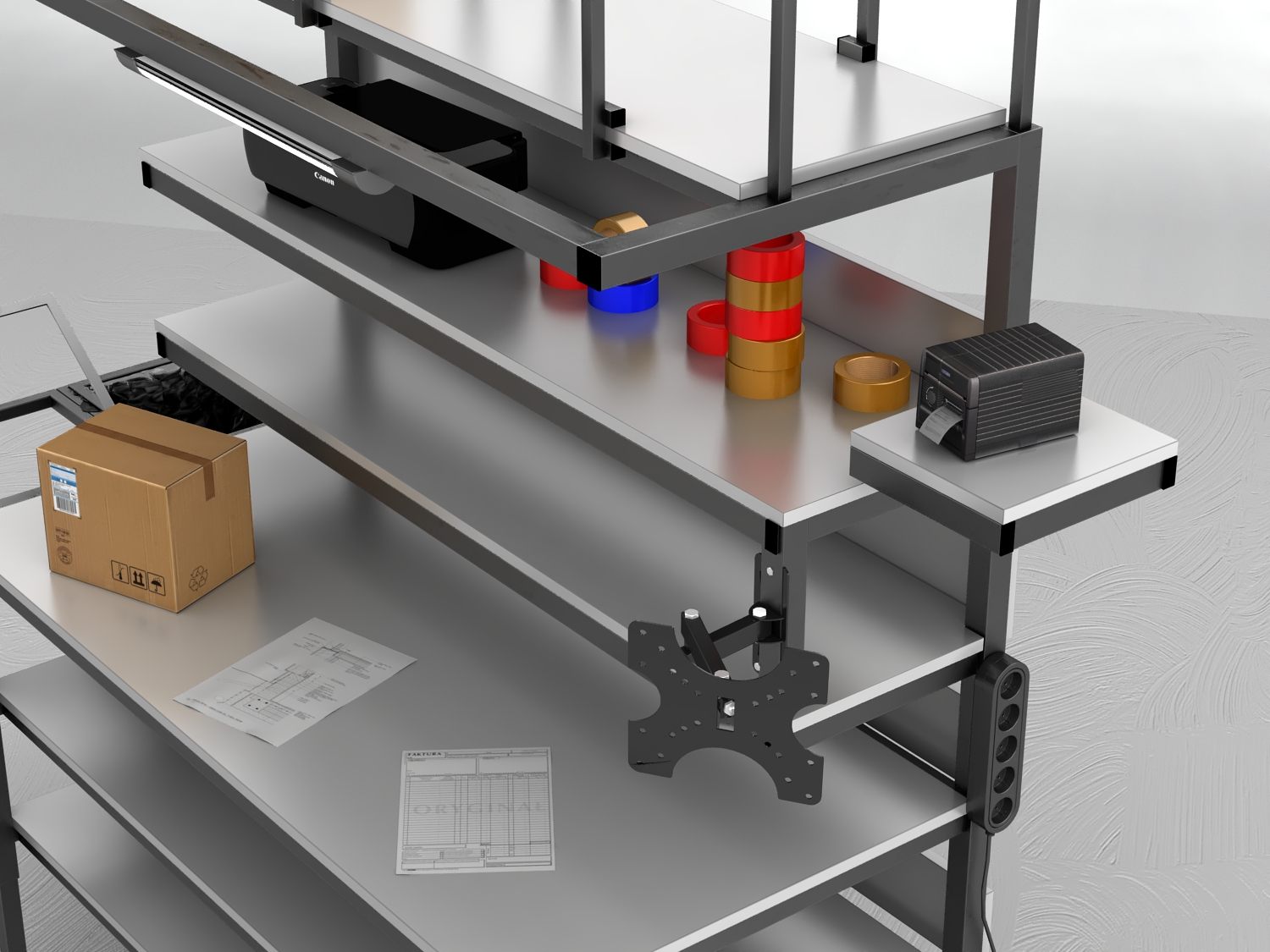 stół do pakowania paczek
