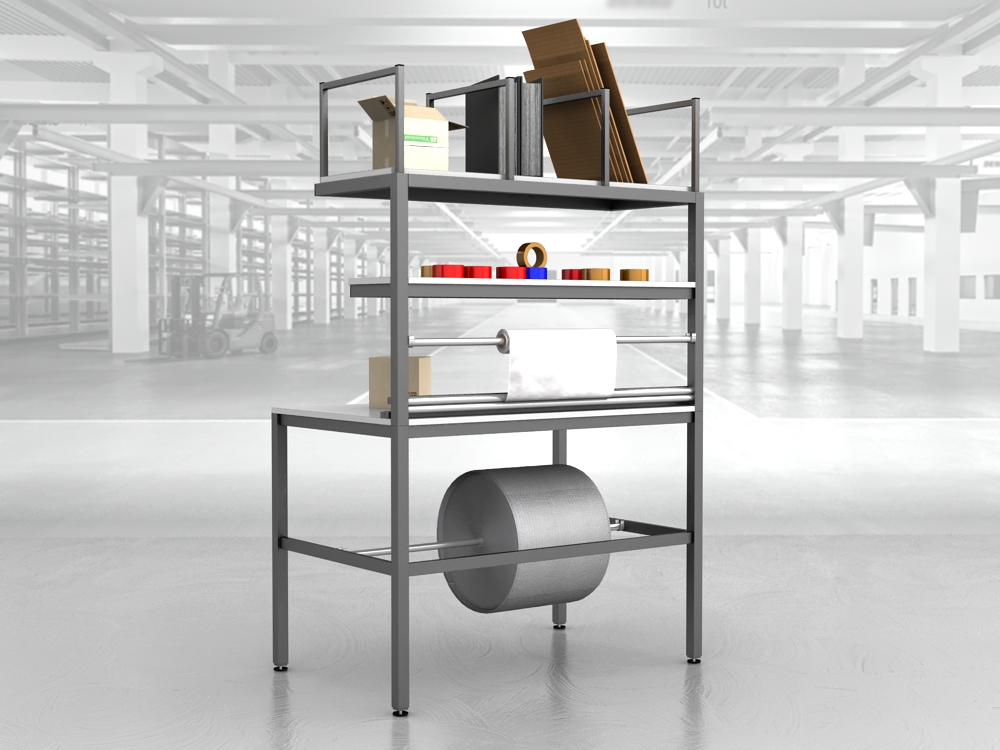 stół do pakowania paczek