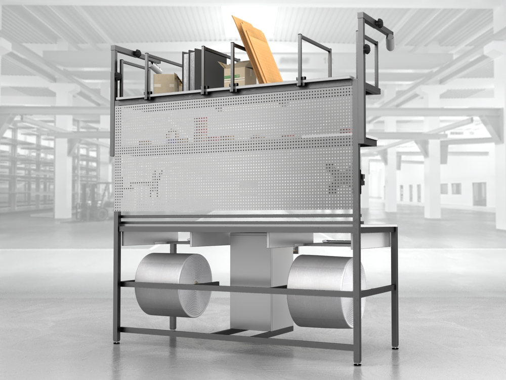 stół do pakowania paczek