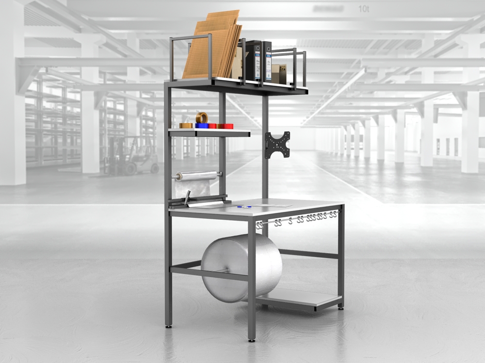 stół do pakowania paczek