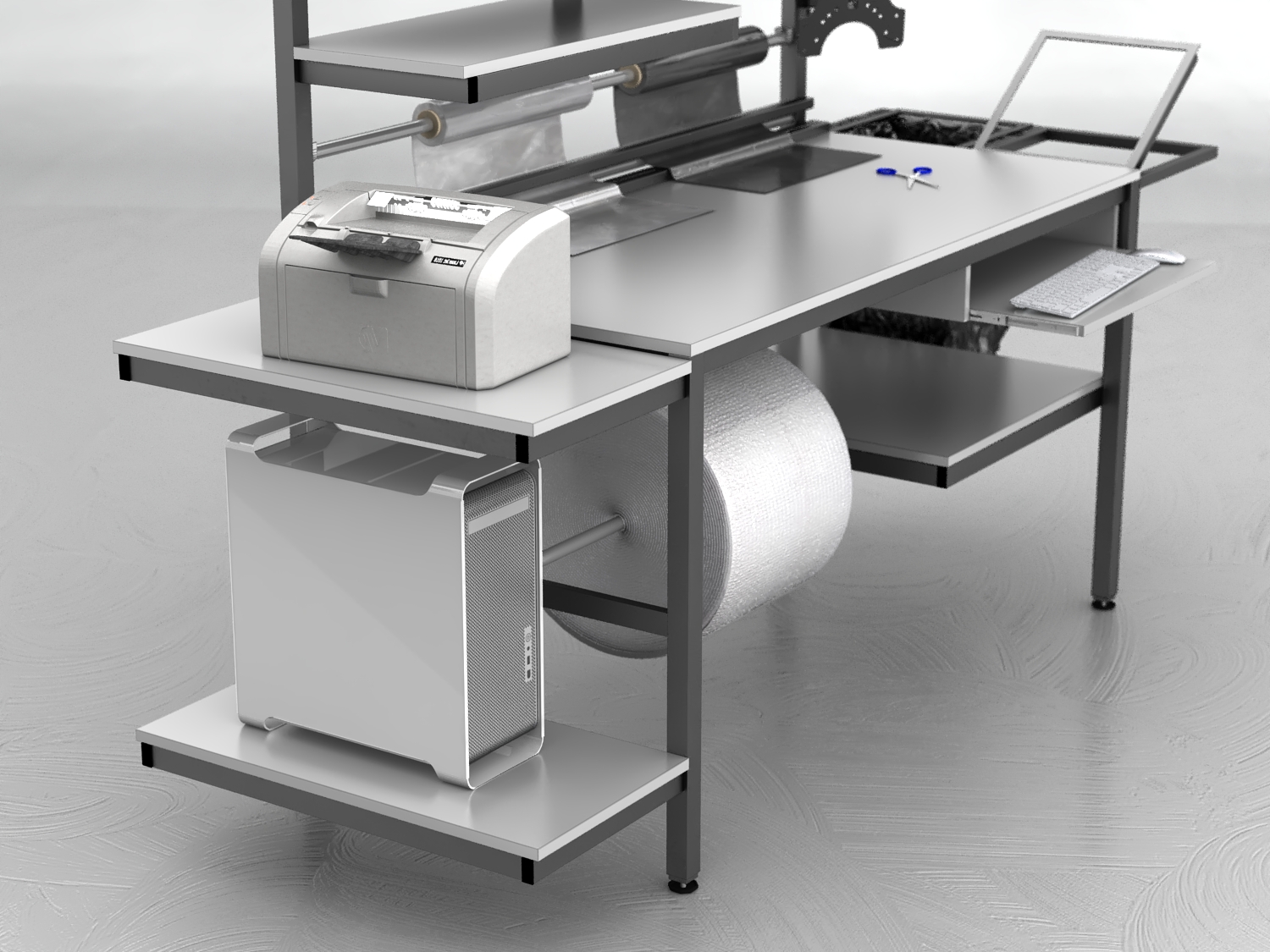 stół do pakowania paczek