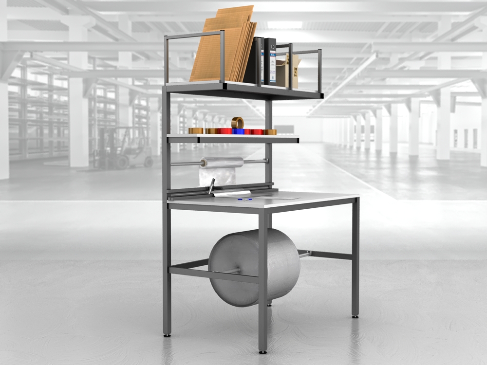 stół do pakowania paczek