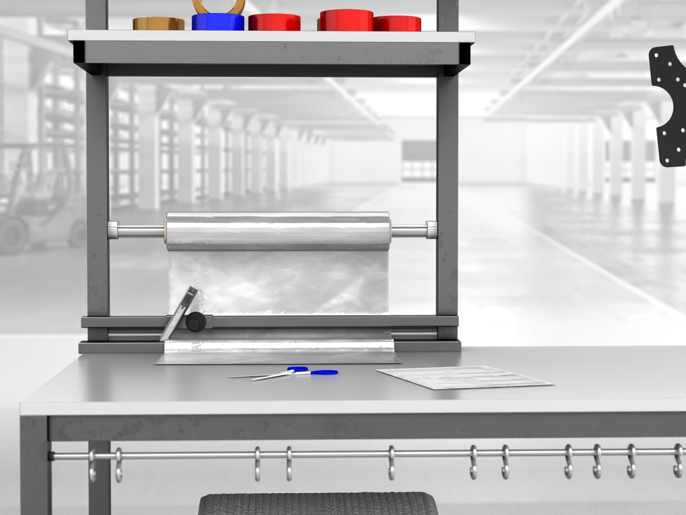 stół do pakowania paczek