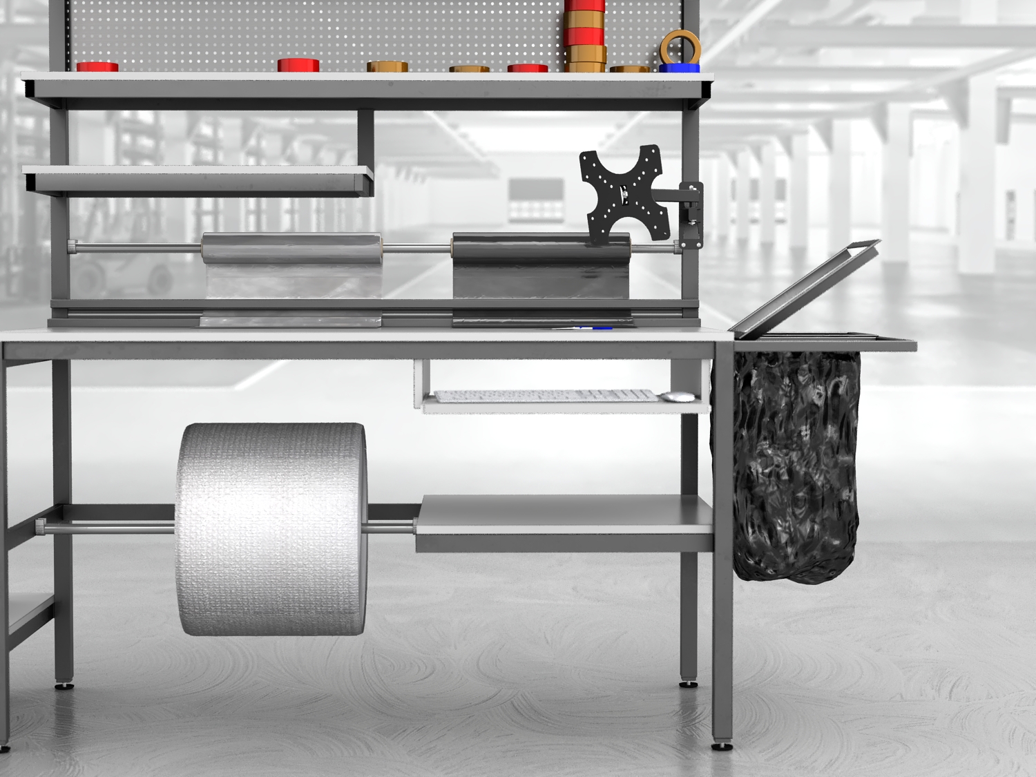 stół do pakowania paczek