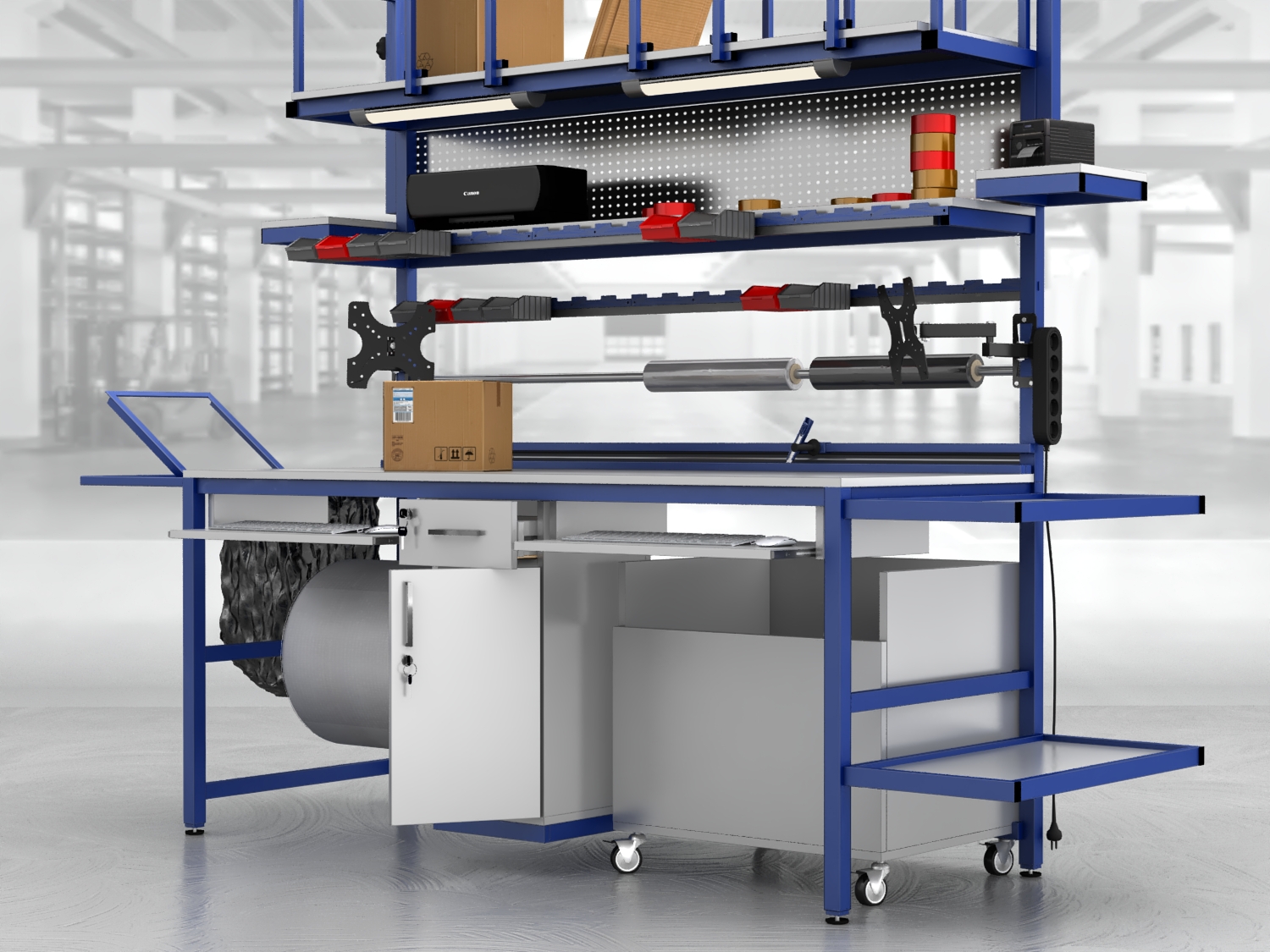 stół do pakowania paczek