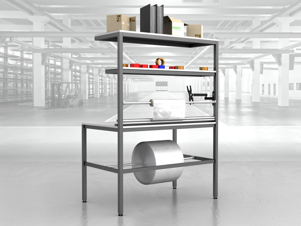 stół do pakowania paczek