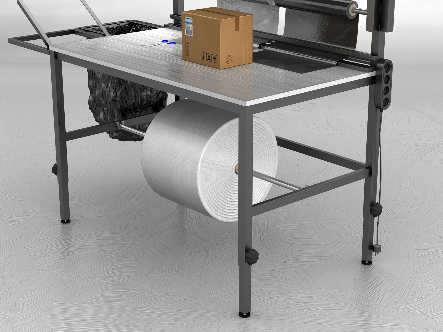 stół do pakowania paczek